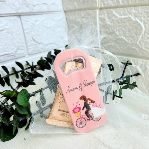Söz Nişan Nikah Şekeri Hatıralık Hediye Magnet Açacak Ve Kahve Keseli