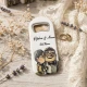 Yaşlı Çift Baskılı Dikey Açacak Magnet 4,5x10,5 cm Uv Nikah Şekeri Nişan Hediyeği