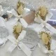 Kenarları Boşluklu Pleksi Kuru Çiçekli Nikah Magnet Prizma