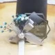Kenarları Boşluklu Pleksi Kuru Çiçekli Nikah Magnet Prizma