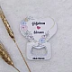 Kalp Çiçekli Baskılı Kalp Balon Açacak Magnet 7,5x8,5 Cm Uv Nikah Şekeri Nişan Hediyeği