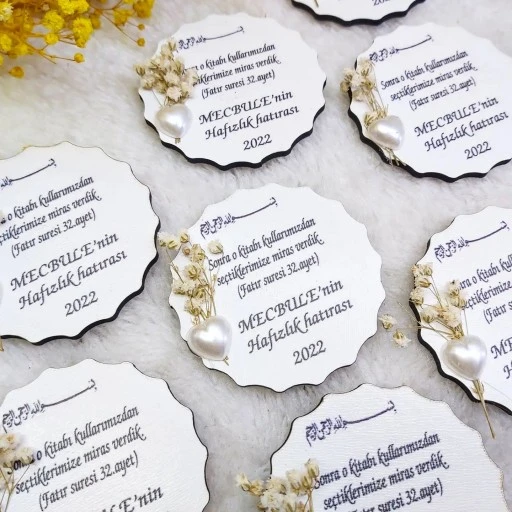 Dualı Ahşap Buzdolabı Nişan Magnet