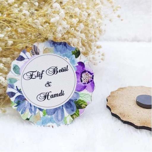 Buzdolaboı Magnet Nişan Hediyeliği