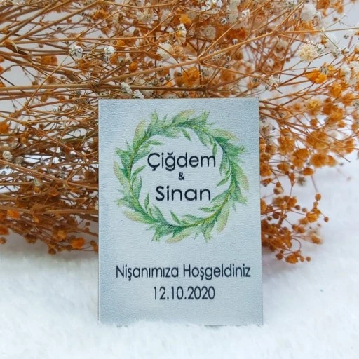 Eskitme Görünümlü Ahşap Nikah Magnet Nikah Şekeri Uv Baskı Nişan Hediyeliği Ekonomik