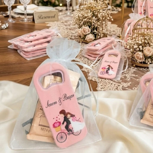 Söz Nişan Nikah Şekeri Hatıralık Hediye Magnet Açacak Ve Kahve Keseli