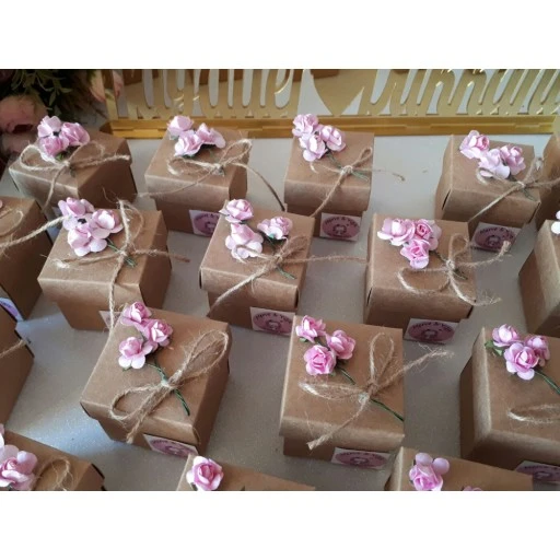 Hasır Kutu Hasır İpli Nikah Şekeri