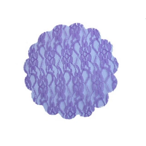 Organze Dantel Desenli Lila 22cm P100