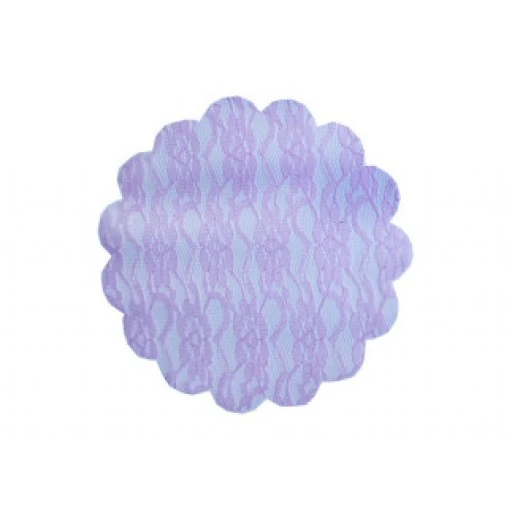 Organze Dantel Desenli Pembe 22cm P100