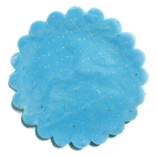 Organze Taşlı 22 cm Mavi P100