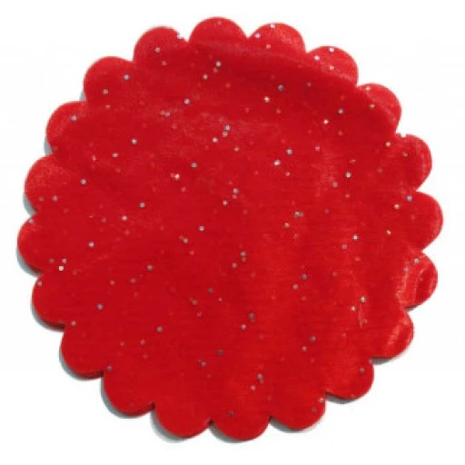 Organze Taşlı Tül Kırmızı 22cmk Pk100