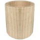 Ağaç Kütük Tealight Mumluk Silindir Naturel