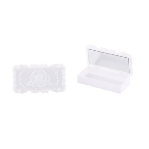 Ayna Kutulu Güllü Beyaz P1