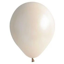 Balon Düz 5 inç Kum Beji Krem 100'lü