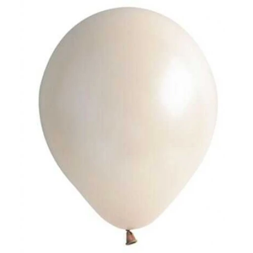 Balon Düz 5 inç Kum Beji Krem 100'lü