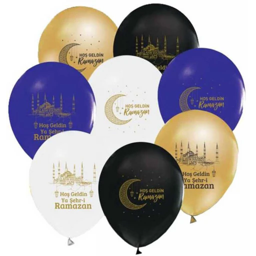 Balon Ramazan Temalı Karışık 50'li