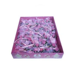 Bebek Şekeri Süslü Çubuklu Çocuk Mutlu Pembe Pak:50