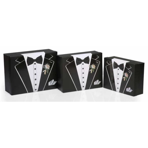 Damat Bohça Kutusu Çiçekli 3 Lü Set 3'li
