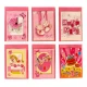 Davetiye 6 Karışık 7x9cm Pembe 120'li-