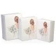Gelin Bohça Kutusu Çiçekli 3 Lü Set 3'li