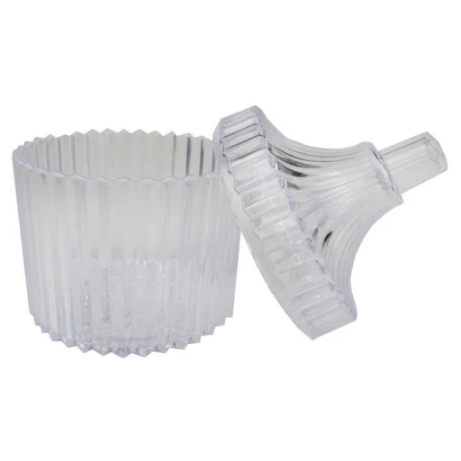 Kutu Şekerlik Küçük Akrilik Şeffaf 25'li