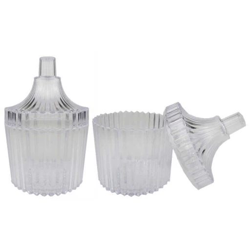 Kutu Şekerlik Küçük Akrilik Şeffaf 25'li