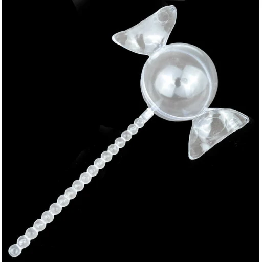 KUTU TOP ŞEKER ŞEKLİNDE ÇUBUKLU MİKA ŞEFFAF PK:1