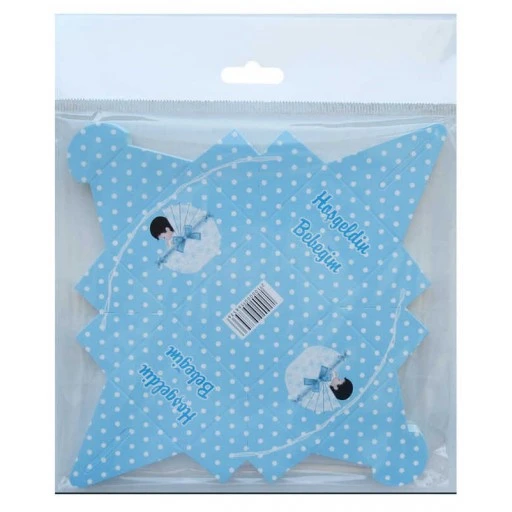 Lokumluk Karton Hoşgeldin Bebek Mavi 25'li