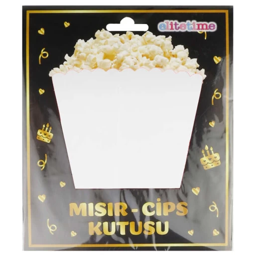 Mısır Cips Kutusu Beyaz 8'lı