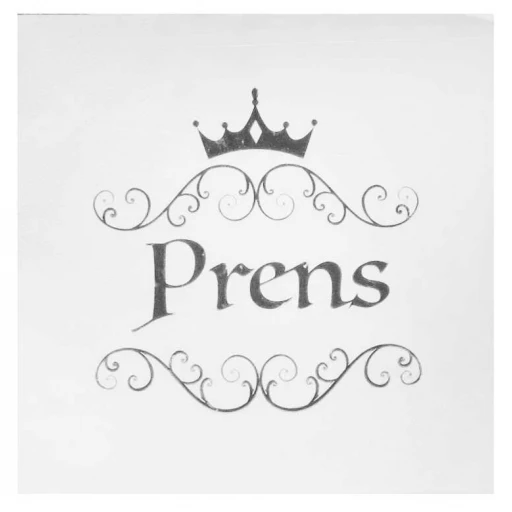 Peçete Varaklı Prens Gümüş 16'lı