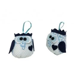 Peluş Baykuş Mavi (001) P12