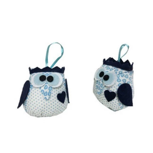 Peluş Baykuş Mavi (001) P12