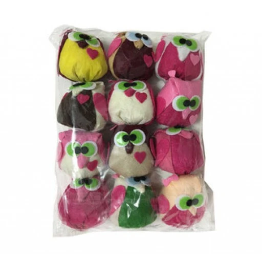 Peluş Baykuş Pembe (001) P12