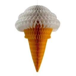 Süs Dondurma Orta Boy Beyaz 50cm Pk1