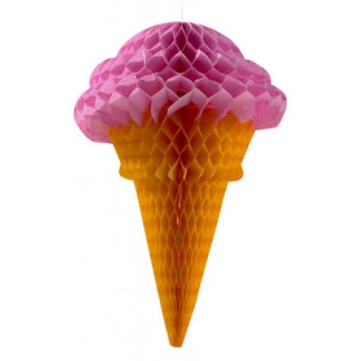 Süs Dondurma Orta Boy Pembe 50cm Pk1