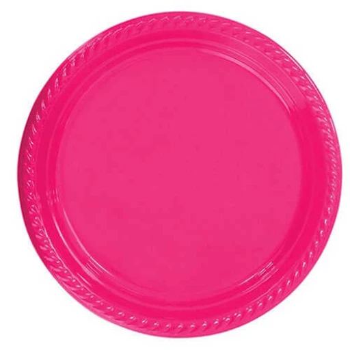 Tabak Polipropilen 22 cm Fuşya 25'li