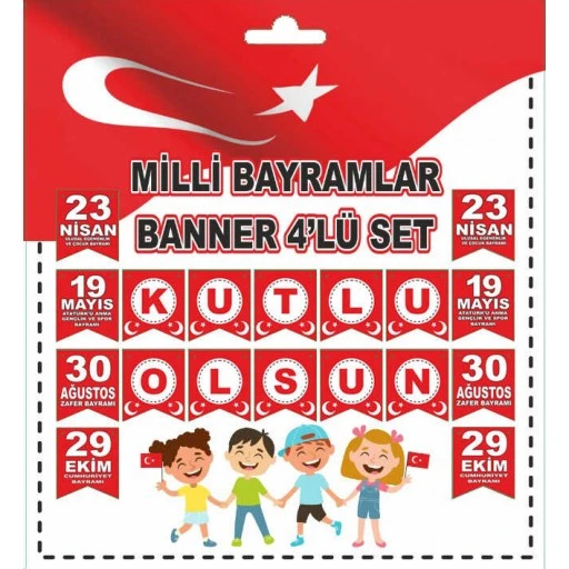 Flama Bayrak Milli Bayramlar Seti