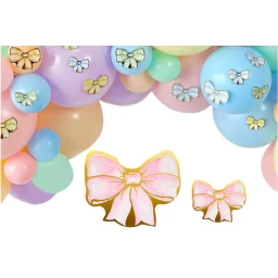FİYONK DEKORATİF SÜS VARAKLI PEMBE SET:12 ADET