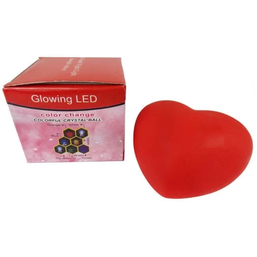 Işıklı Led Kalp Kırmızı