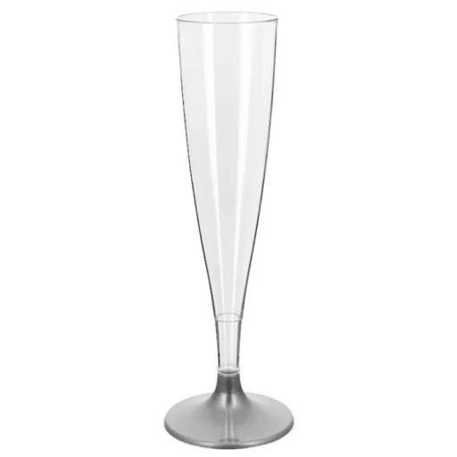 Kadeh Akrilik Uzun 120 Cc Gümüş 6'lı