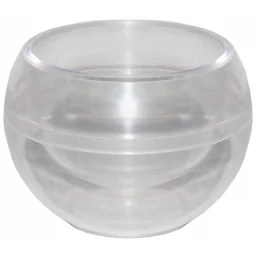 Mumluk Şekerlik Mika Yuvarlak Şeffaf 12'li