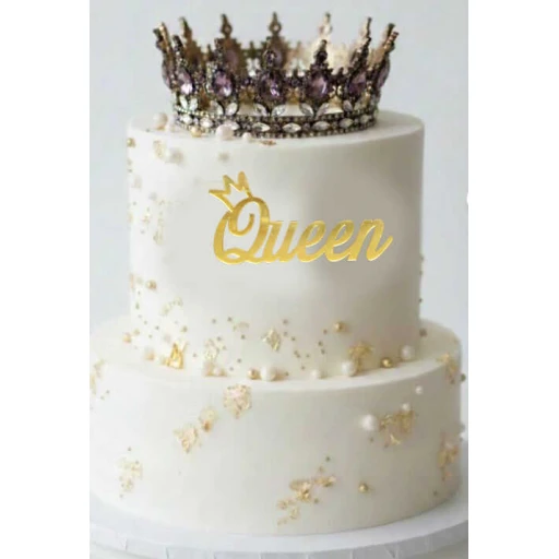 PASTA ÖNÜ SÜSÜ PLEKSİ QUEEN ALTIN PK:1