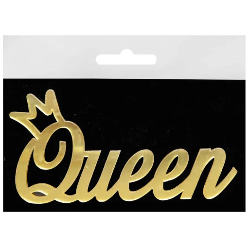 PASTA ÖNÜ SÜSÜ PLEKSİ QUEEN ALTIN PK:1