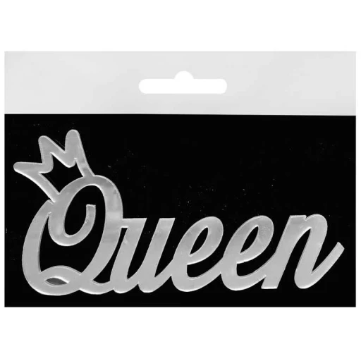 PASTA ÖNÜ SÜSÜ PLEKSİ QUEEN GÜMÜŞ PK:1