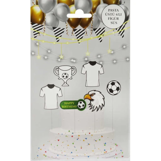 Pasta Süsü Futbol Topu 6'lı