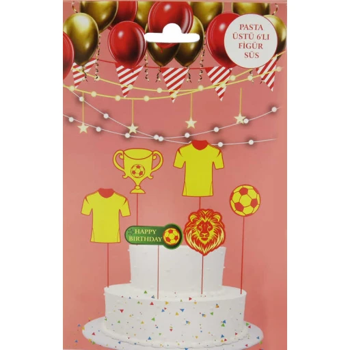 Pasta Süsü Futbol Topu 6'lı
