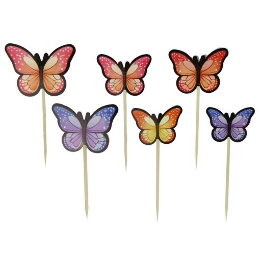 Pasta Süsü Kelebekler 6'lı
