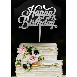 PASTA SÜSÜ PLEKSİ HAPPY BIRHDAY GÜMÜŞ PK:1
