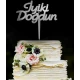 PASTA SÜSÜ PLEKSİ İYİKİ DOĞDUN GÜMÜŞ PK:1