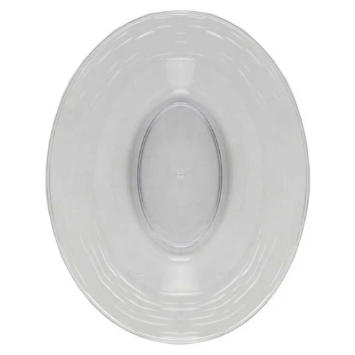 Tabak Kase Kristal Mika Oval Şeffaf 10'li