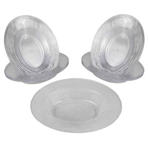 Tabak Kase Kristal Mika Oval Şeffaf 10'li